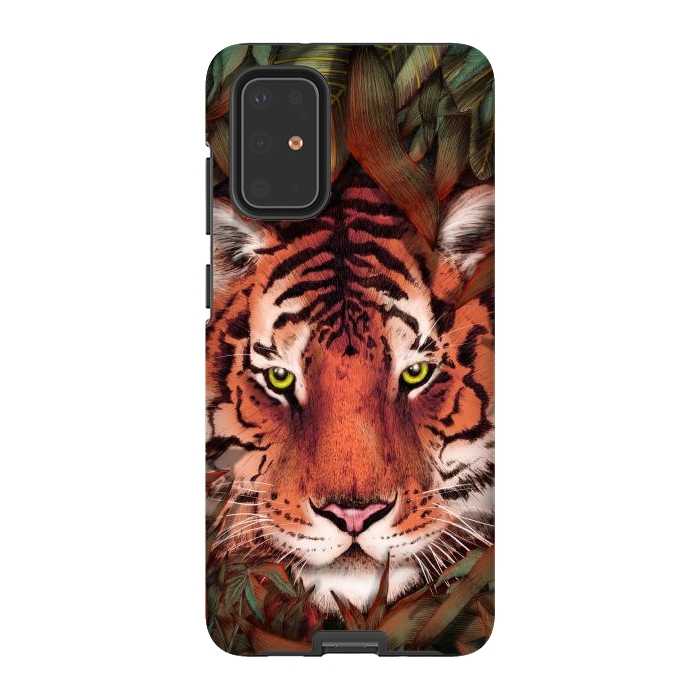 Galaxy S20 Plus StrongFit Jungle Tiger Majesty Colour Version by ECMazur 