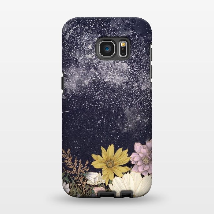 Galaxy S7 EDGE StrongFit Galaxy in Bloom by ECMazur 