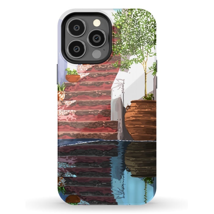 iPhone 13 Pro Max StrongFit Serenity Weekend | Mindful Travel Greece Architecture | Rustic Earthy Swim Pool | Peace & Positivity by Uma Prabhakar Gokhale