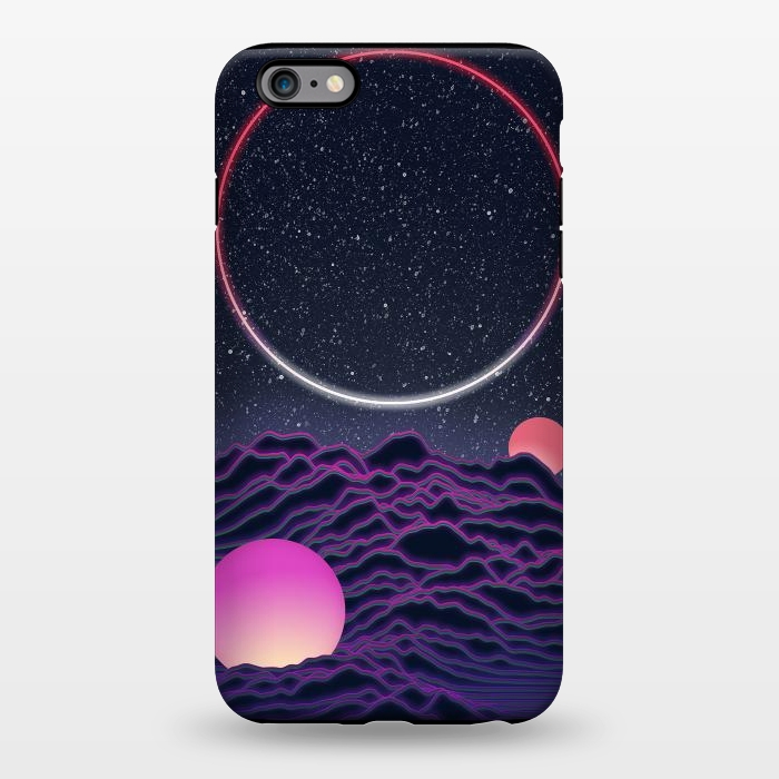 iPhone 6/6s plus StrongFit Neon Moonscape by amini54