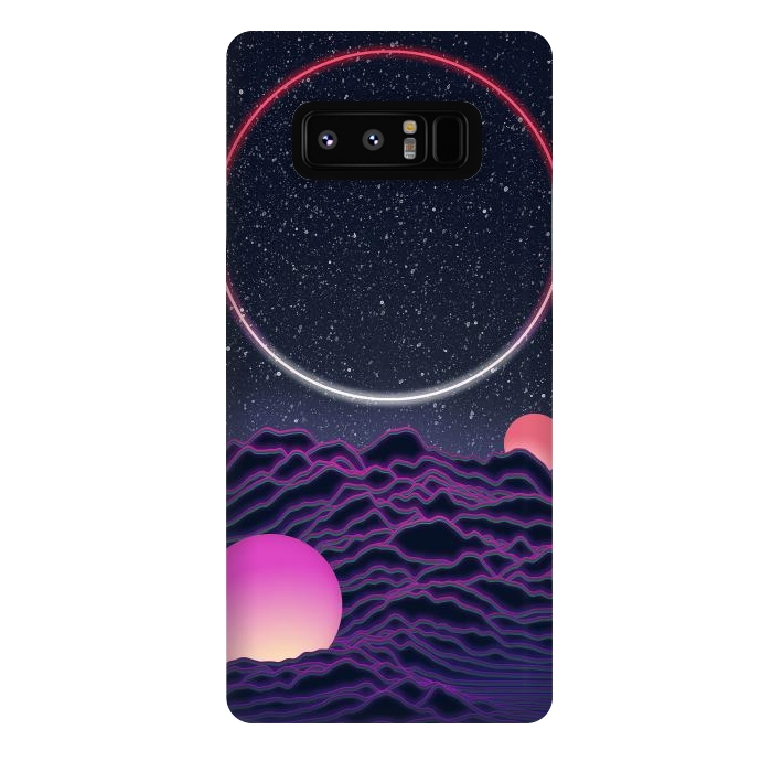 Galaxy Note 8 StrongFit Neon Moonscape by amini54