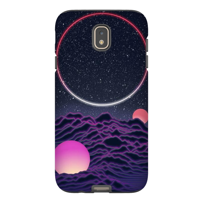 Galaxy J7 StrongFit Neon Moonscape by amini54