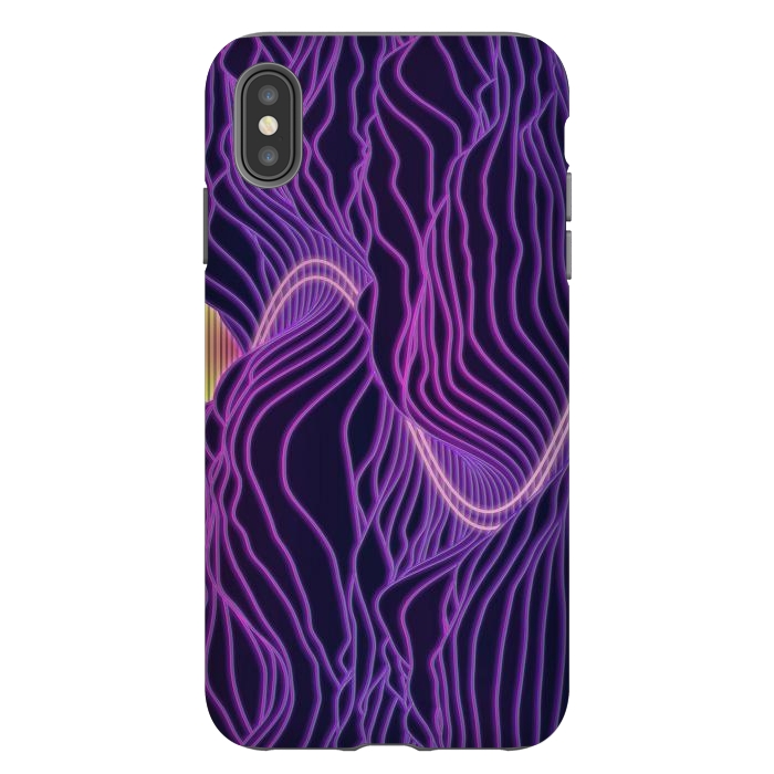 iPhone Xs Max StrongFit Neon Sunrise by amini54