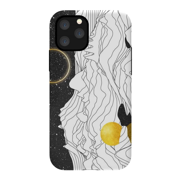 iPhone 11 Pro StrongFit Mono Two Moons by amini54