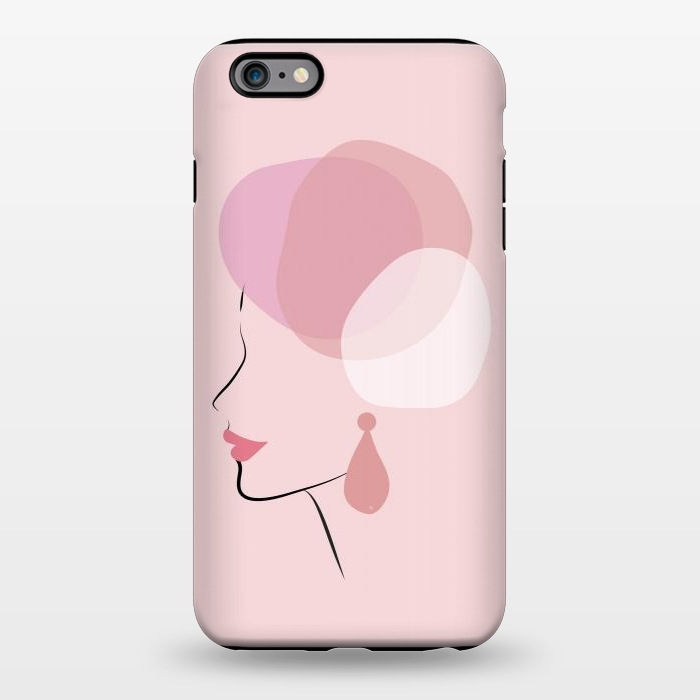 iPhone 6/6s plus StrongFit Pink Bubble Lady by Martina