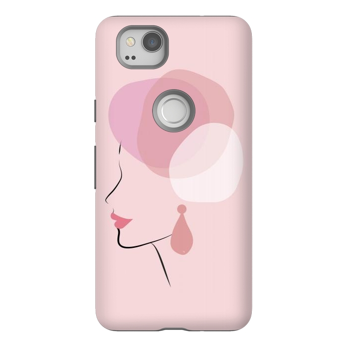 Pixel 2 StrongFit Pink Bubble Lady by Martina