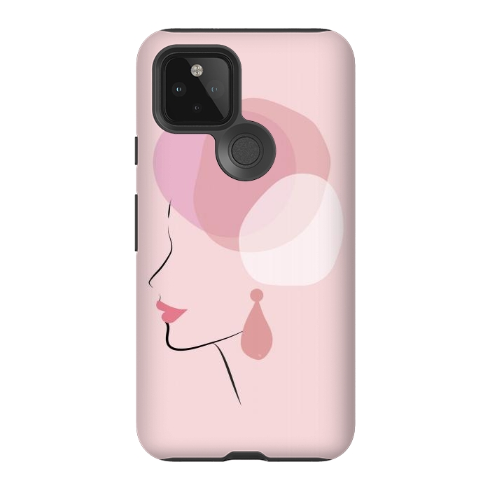 Pixel 5 StrongFit Pink Bubble Lady by Martina