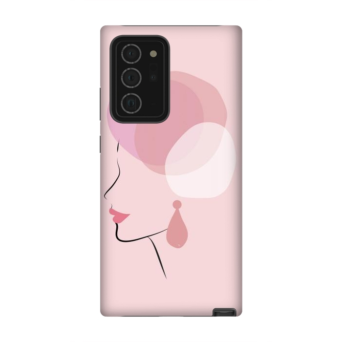 Galaxy Note 20 Ultra StrongFit Pink Bubble Lady by Martina