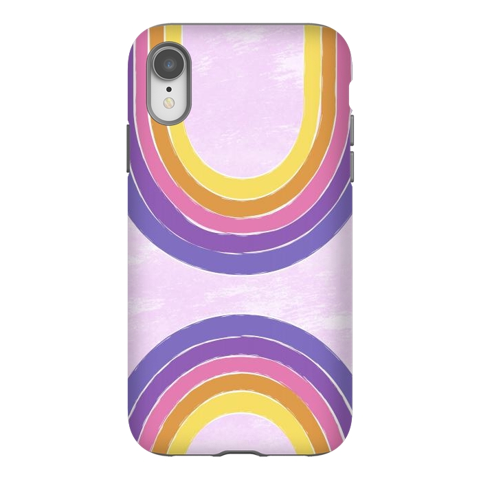 iPhone Xr StrongFit Double Rainbow by Martina