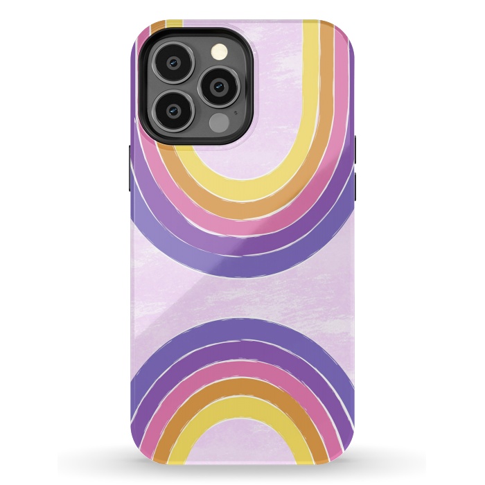 iPhone 13 Pro Max StrongFit Double Rainbow by Martina