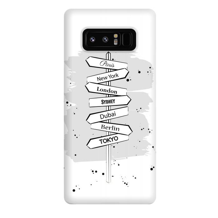 Galaxy Note 8 StrongFit Wanderlust Cities by Martina