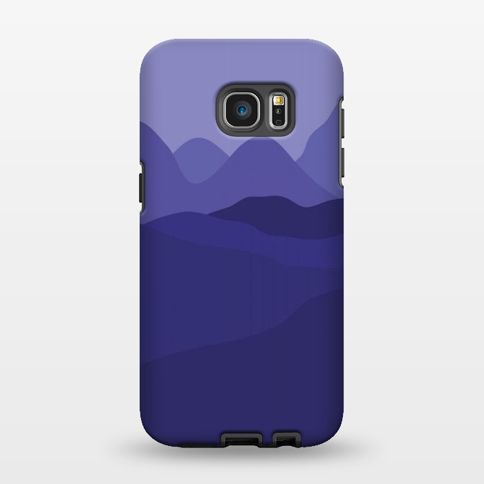 Galaxy S7 EDGE StrongFit Purple Mountains by Martina