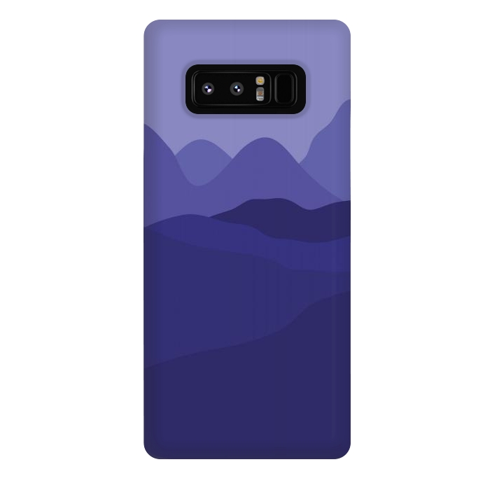 Galaxy Note 8 StrongFit Purple Mountains by Martina