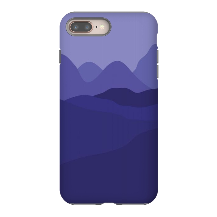 iPhone 8 plus StrongFit Purple Mountains by Martina