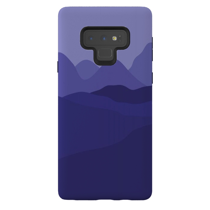 Galaxy Note 9 StrongFit Purple Mountains by Martina
