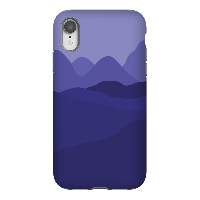 iPhone Xr StrongFit Purple Mountains by Martina
