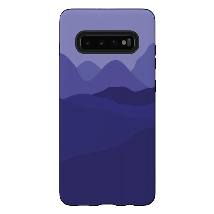 Galaxy S10 plus StrongFit Purple Mountains by Martina
