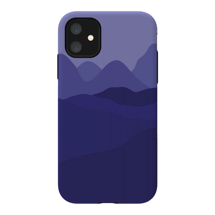 iPhone 11 StrongFit Purple Mountains by Martina