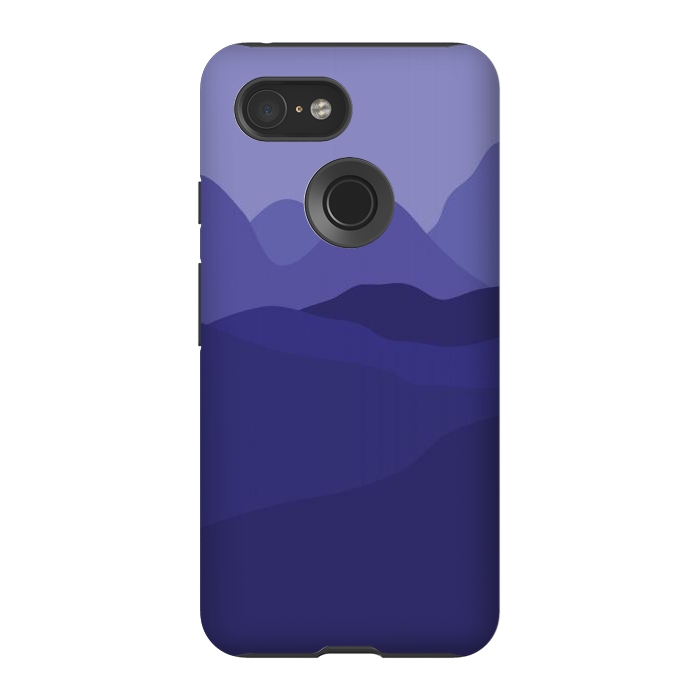 Pixel 3 StrongFit Purple Mountains by Martina