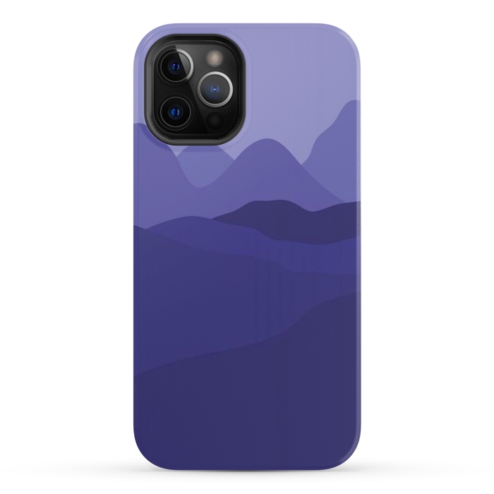iPhone 12 Pro StrongFit Purple Mountains by Martina
