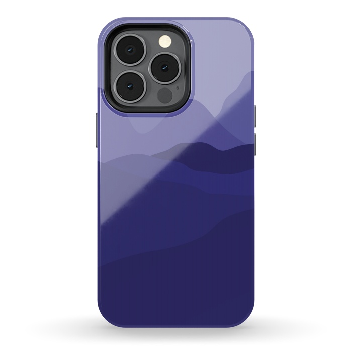 iPhone 13 pro StrongFit Purple Mountains by Martina