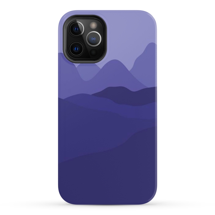 iPhone 12 Pro Max StrongFit Purple Mountains by Martina