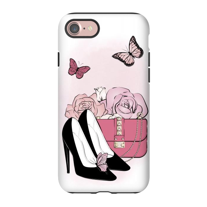 iPhone 7 StrongFit Pink fashionista by Martina