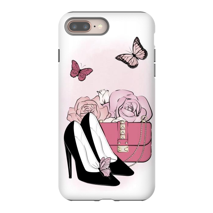 iPhone 7 plus StrongFit Pink fashionista by Martina