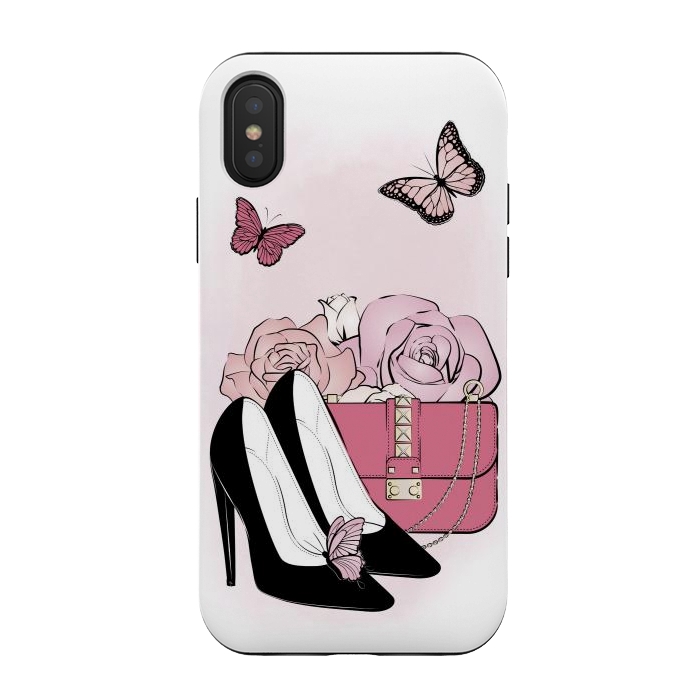 iPhone Xs / X StrongFit Pink fashionista by Martina