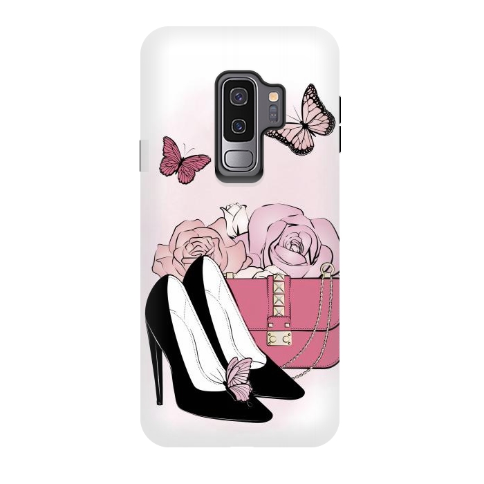 Galaxy S9 plus StrongFit Pink fashionista by Martina