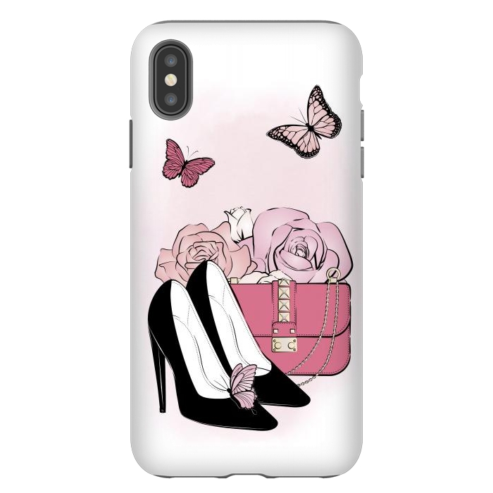 iPhone Xs Max StrongFit Pink fashionista by Martina