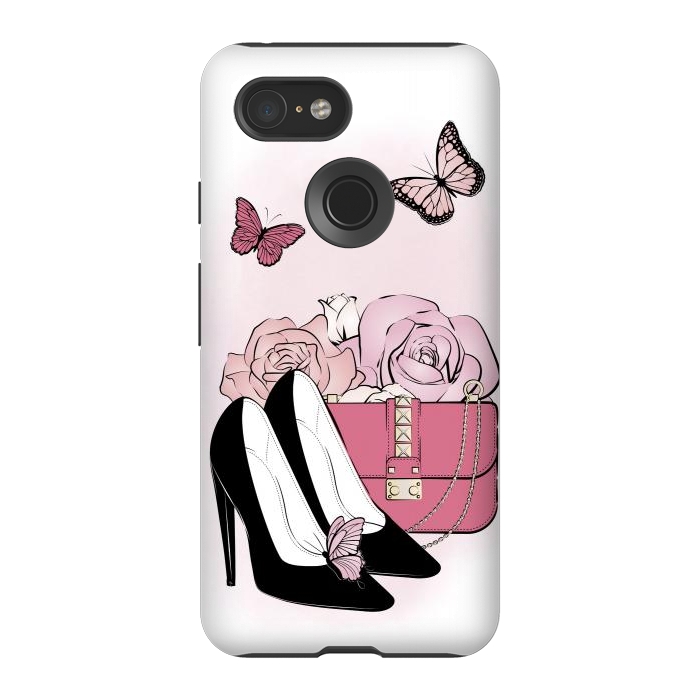 Pixel 3 StrongFit Pink fashionista by Martina
