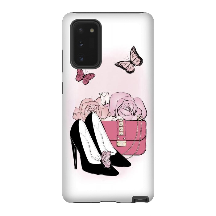 Galaxy Note 20 StrongFit Pink fashionista by Martina