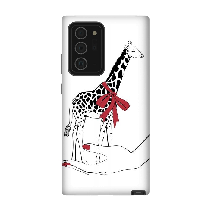 Galaxy Note 20 Ultra StrongFit Holding Giraffe by Martina