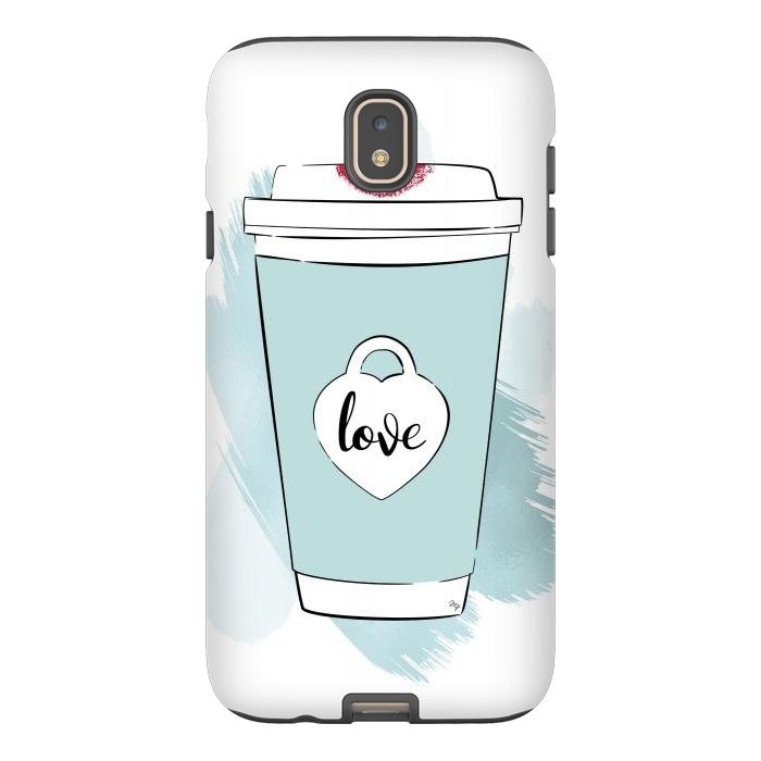 Galaxy J7 StrongFit Love Coffee Cup by Martina