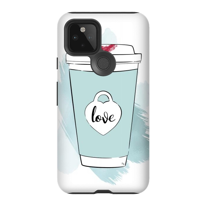 Pixel 5 StrongFit Love Coffee Cup by Martina