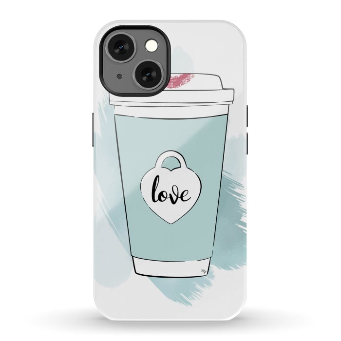 iPhone 13 StrongFit Love Coffee Cup by Martina
