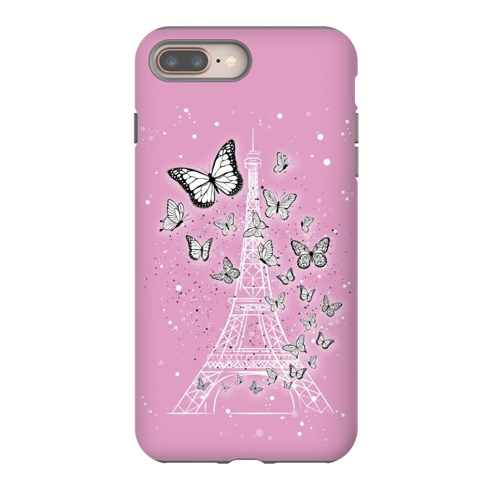 iPhone 7 plus StrongFit Pink Paris by Martina