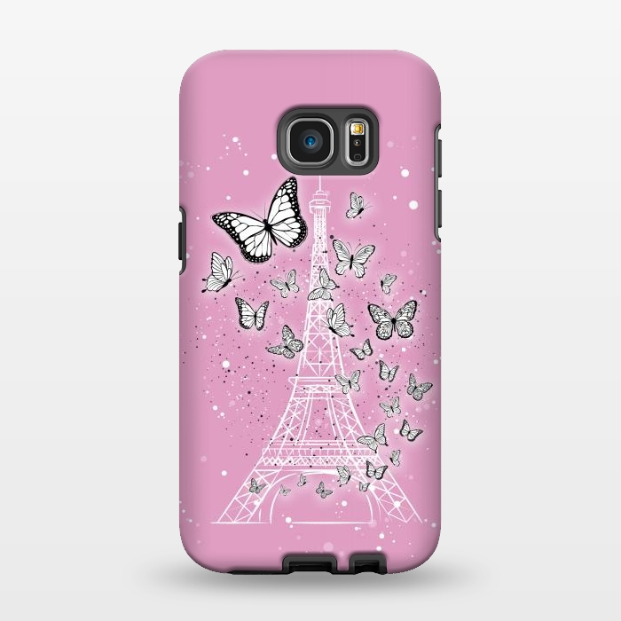 Galaxy S7 EDGE StrongFit Pink Paris by Martina