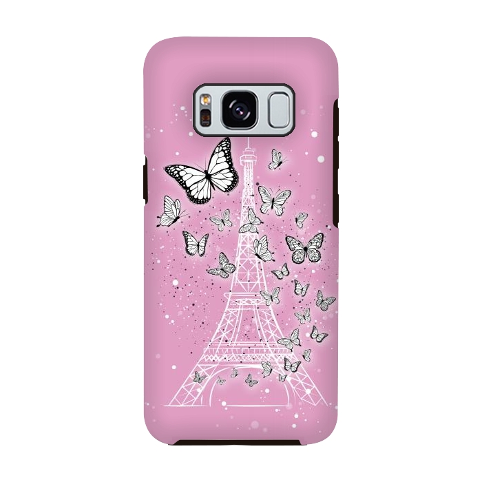 Galaxy S8 StrongFit Pink Paris by Martina