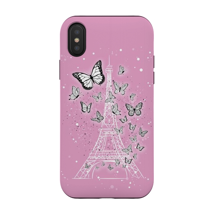 iPhone Xs / X StrongFit Pink Paris by Martina