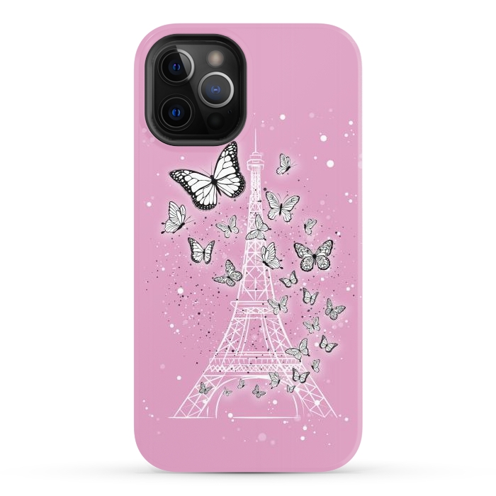 iPhone 12 Pro StrongFit Pink Paris by Martina