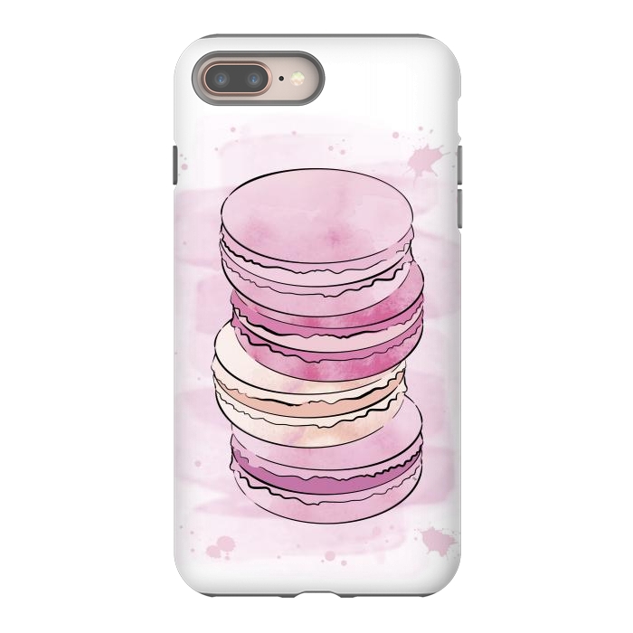 iPhone 7 plus StrongFit Pink Macarons by Martina