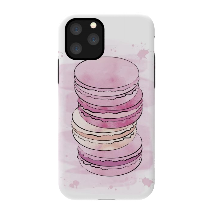 iPhone 11 Pro StrongFit Pink Macarons by Martina