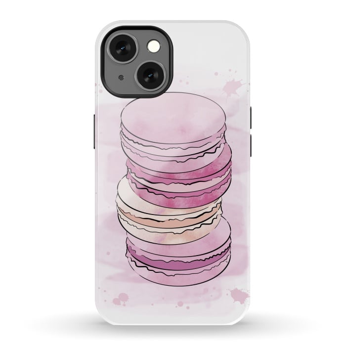 iPhone 13 StrongFit Pink Macarons by Martina