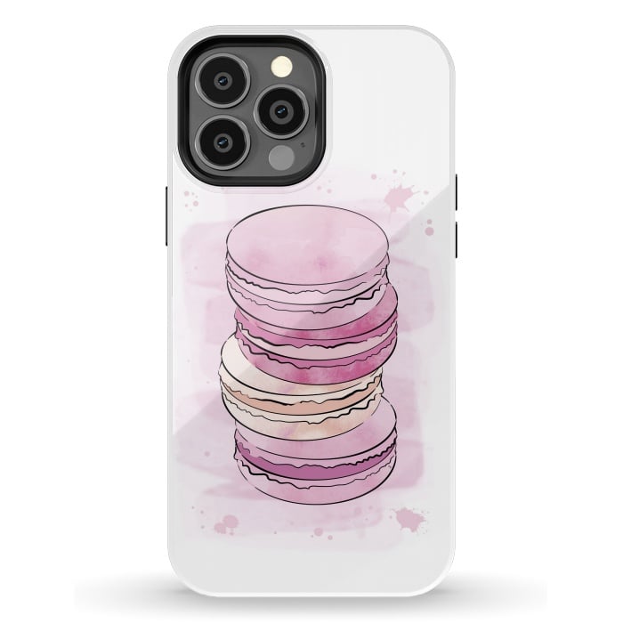 iPhone 13 Pro Max StrongFit Pink Macarons by Martina