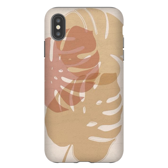 iPhone Xs Max StrongFit Earthy leaves by Martina