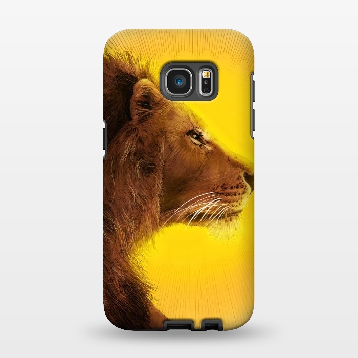 Galaxy S7 EDGE StrongFit Lion and Sun by ECMazur 