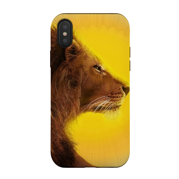 iPhone Xs / X StrongFit Lion and Sun by ECMazur 