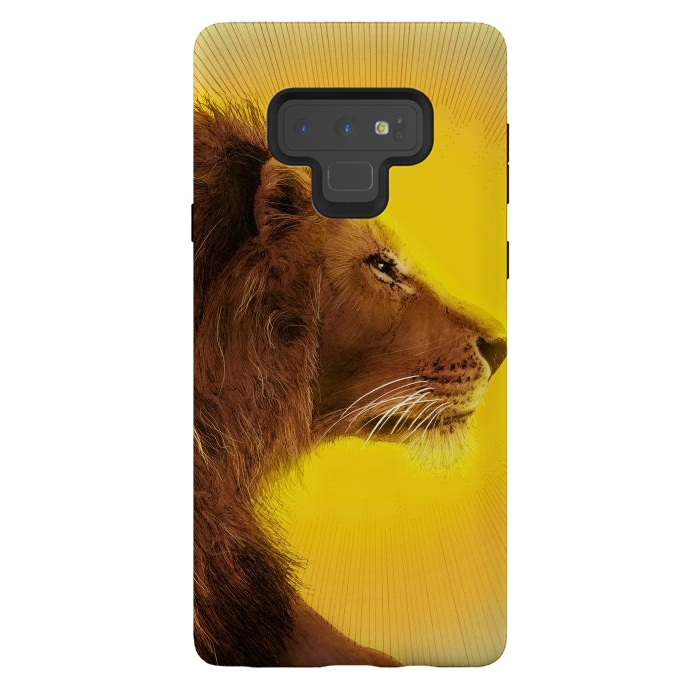 Galaxy Note 9 StrongFit Lion and Sun by ECMazur 